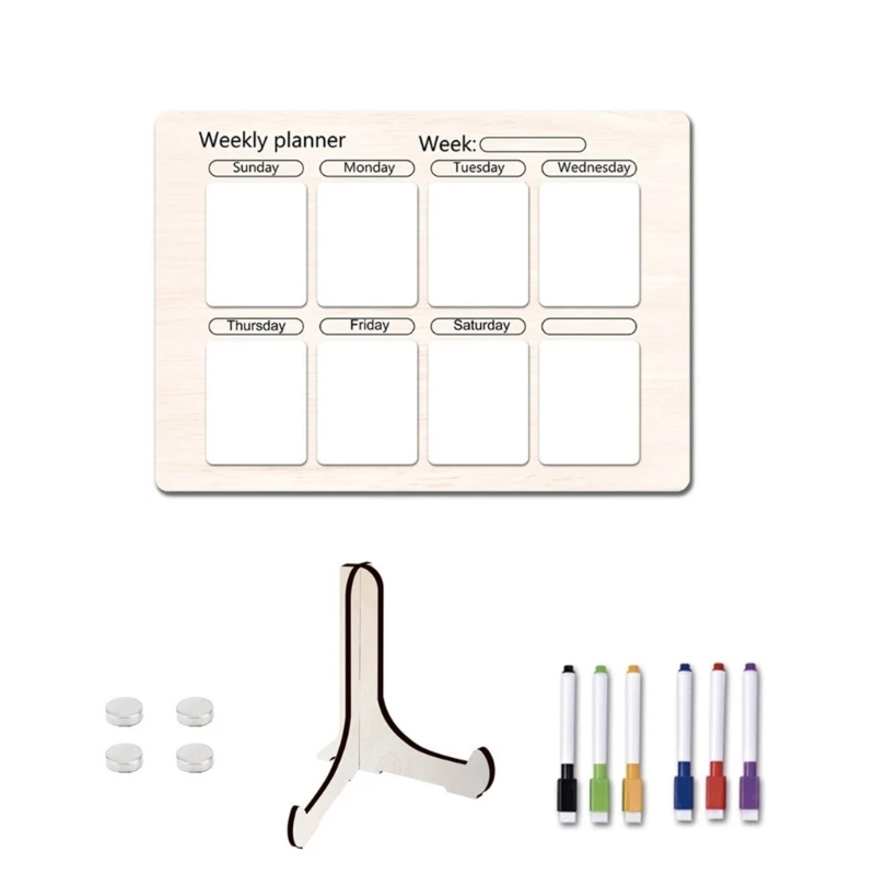 

E9LB Fridge Whiteboard To-do-list Board for Fridge Grocery Shopping List