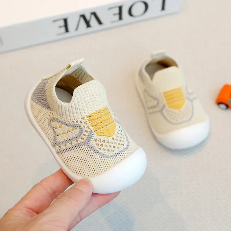 Description Picture 6 of itemToddler Shoes Non-slip Soft Bottom Baby Shoes Breathable Mesh Socks Shoes One-step Baby Baby Toddler Shoes