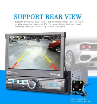 7-inch HD Car GPS Navigation 7110GM – Electric Retractable Screen, Phone Interconnection, Bluetooth Hands-Free & USB Playback w 4