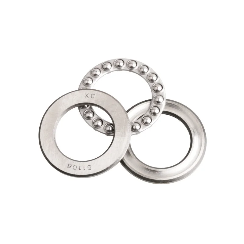 2pcs 평면 스러스트 볼 베어링 51200 10x24x9mm 51201mm 12x26x9mm 51202 15x28x9 51203mm 17x30x9mm + 2 와셔