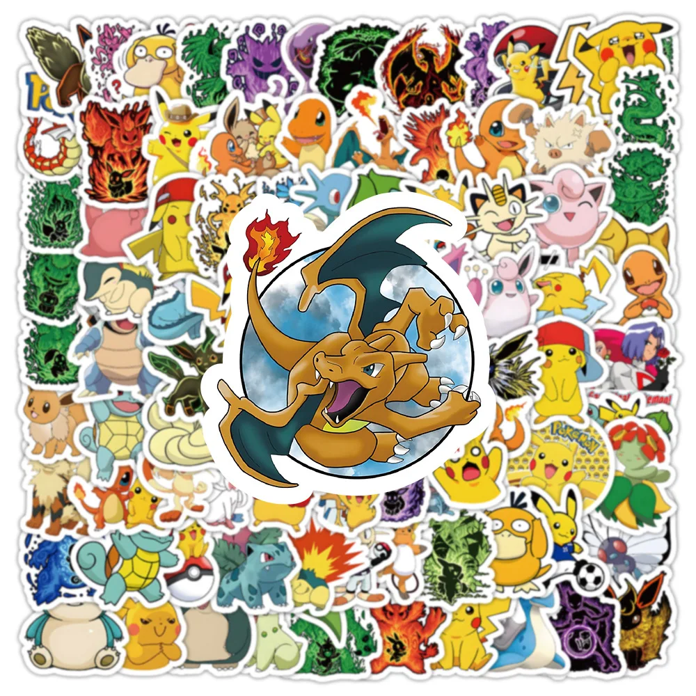 Kawaii Pikachu Anime Pokemon Stickers