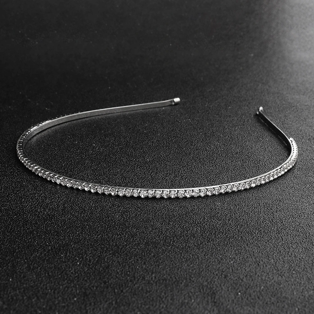 Tägliche einfache vielseitige Damen-Haarbänder, silberne Strasssteine, handgefertigte Krone, Tiara, modische Kopfbedeckung, Accessoire, Geschenk für Freundin – Detail 7