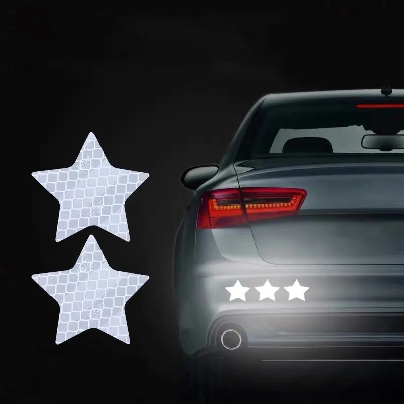Autocollant réfléchissant en forme d'étoile, 20 pièces, ruban adhésif d'avertissement  de sécurité pour voiture camion moto remorque - AliExpress