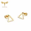 12 Pairs Lot Hollow Triangle Geometric Earring Wholesale Stainless Steel Jewelry For Women Ear Piercing Studs Accessories Gifts 4