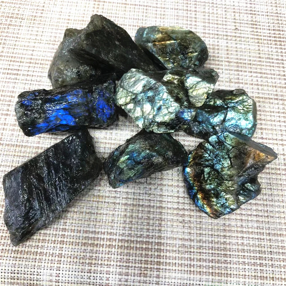 Wholesale Labradorite Quartz Natural Stones Rough Healing Crystals Raw
