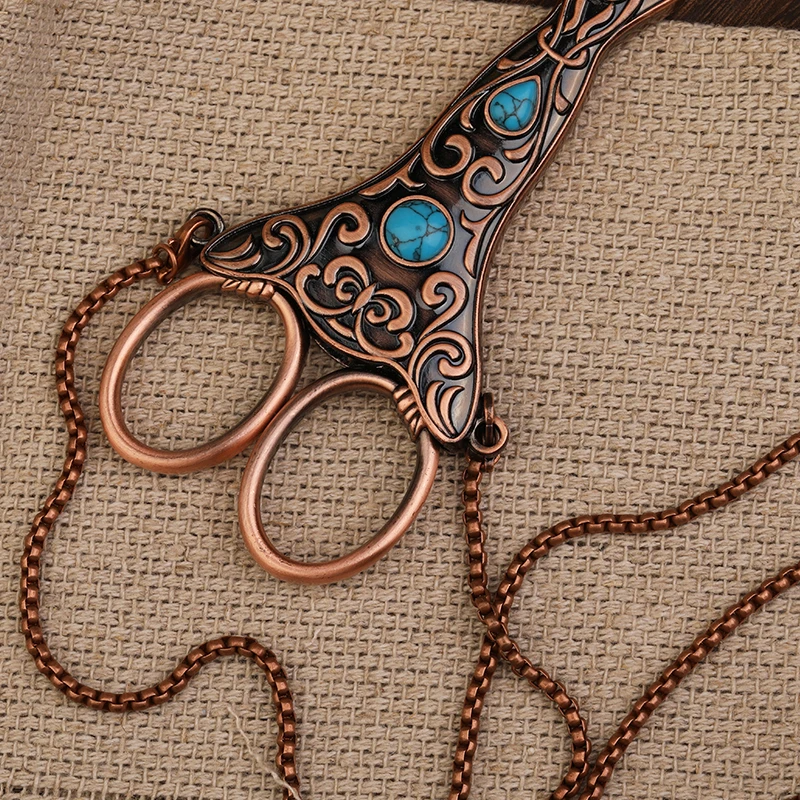 SHWAKK Vintage Tailor Scissors Kit With Cover European Style Embroidery Small Needlework Scissors For Sewing Cutting Shears Sewing Scissors Tailor Scissors Sewing Supplies