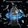 1L Soda Carbonating PET Bottle Black and White Color Best for Bottled Drink 3