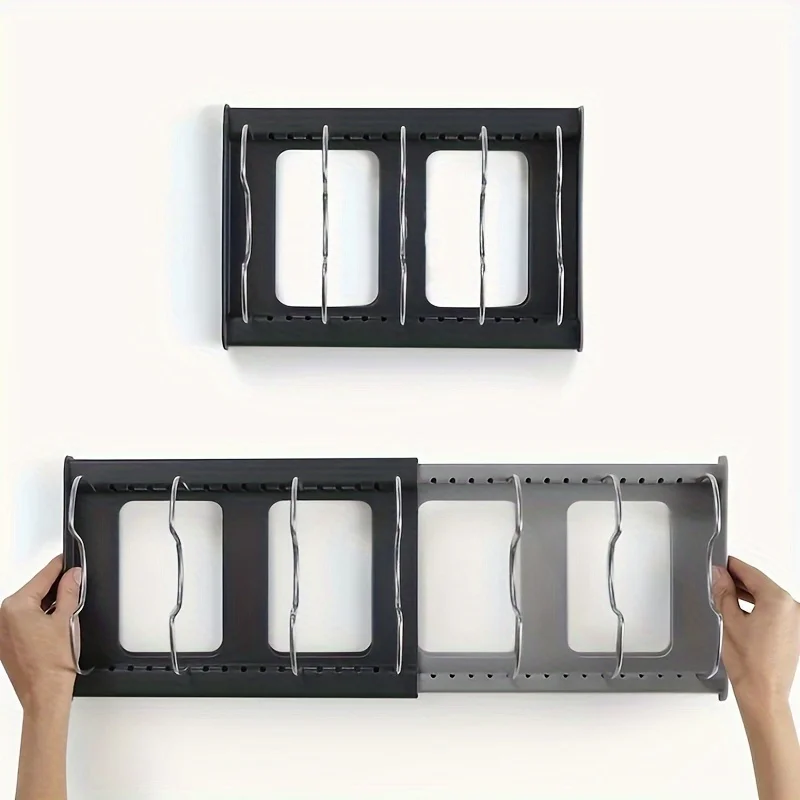 Kitchen Cabinet Organizers for Pots and Pans Expandable Stainless Steel Storage Rack Cutting Board Drying Cookware Shelf Gifts