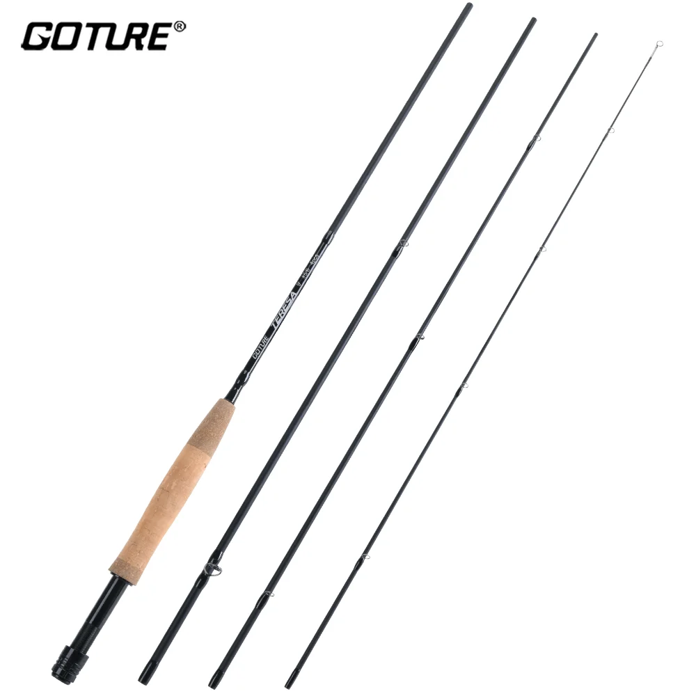 Goture 4 Pieces Portable Fishing Rod 2.7m 5/6 Fly Feeder Rod Carbon