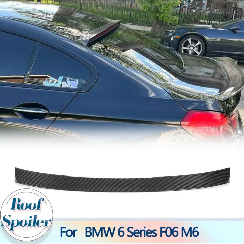 자동차 리어 루프 스포일러 윙, 탄소 섬유 레이싱 리어 루프 스포일러, 윈도우 립 윙 리드, BMW 6 시리즈 F06 M6 4-문짝 2012-2017