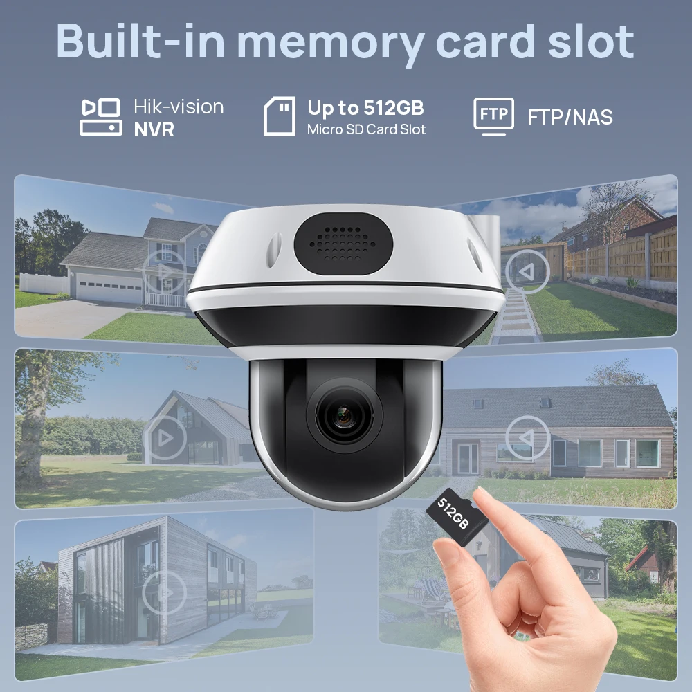 Közeli kép az SD kártyahelyről, amely akár 512GB-ot támogat