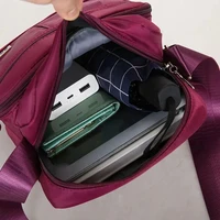 Petit sac à bandoulière décontracté pour femmes, porte-monnaie multifonctionnel, portefeuille en Nylon, sacoche étanche pour téléphone portable 4