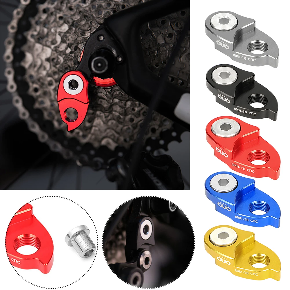 1pc Bike Bicycle Rear-Mech Derailleur Gear Hanger Extender Extension CNC AluminumAlloy Bike Tailhook Road Cycling Accessories