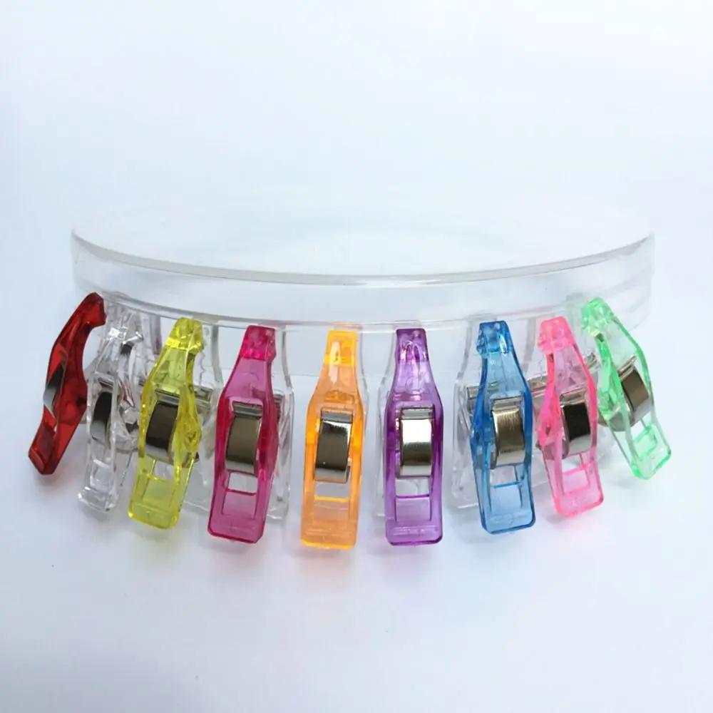 혼합 색상 고정 클립, 데스크탑 보관 클립, 다기능 크로셰 클립, DIY 패치워크 뜨게 클립, 바느질 공예 클립, 50 개