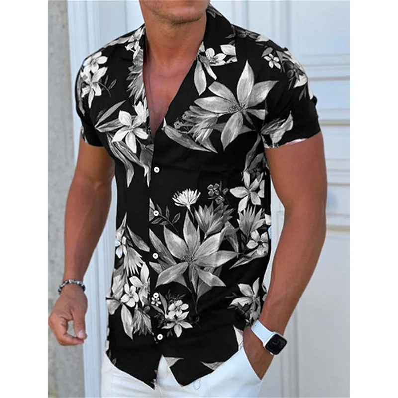 Amazon Camisas Casuales Camisa De Flores Para Hombre PRyLqKS