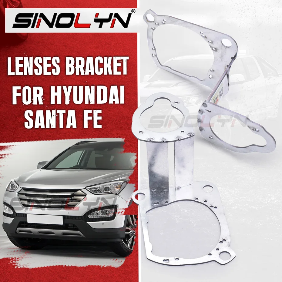 

Переходные кронштейны рамы для Hyundai Santa Fe 2013-2016, для Hella 3R/Koito Q5, ксеноновые лампы, автоматическая Настройка фар