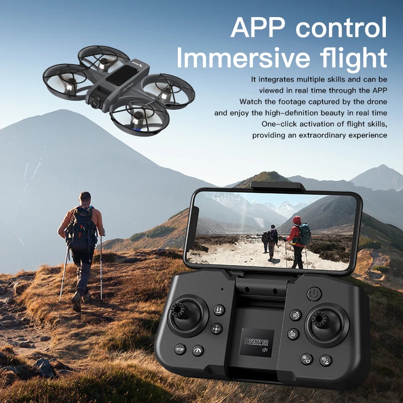 Vue rapprochée des deux caméras HD du drone X226 8K, capturant des images nettes