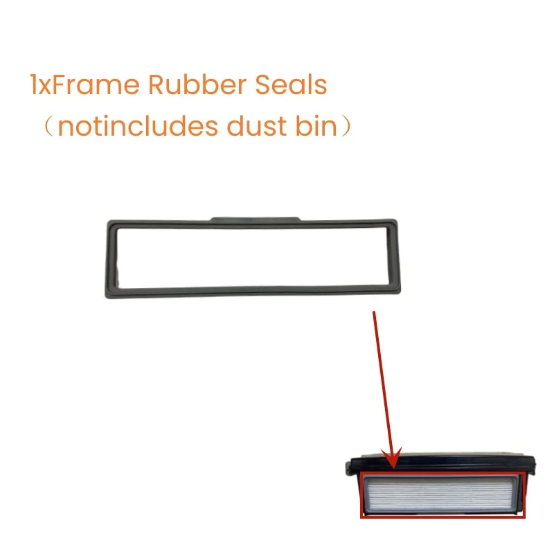 Hepa Filtro Quadro Rubber Seals para Vileda Aspirador Robótico Peças Acessórios vr 102 Vr102 Vr302 Vr303