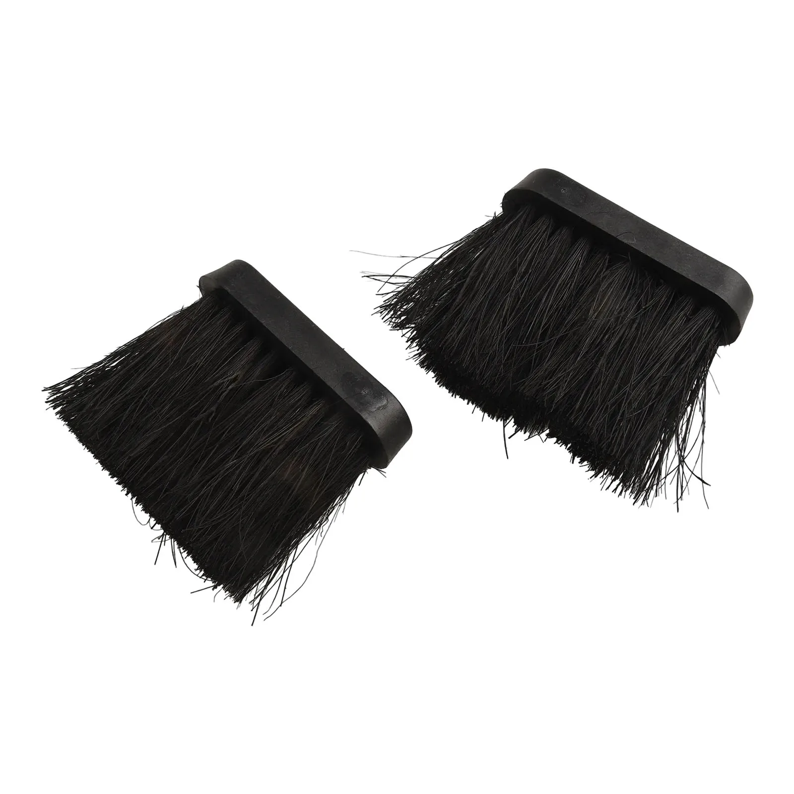 Hearth Brushes Fireplace Brush Black Spare Parts 2Pcs Accessories Companion Fire Tools Head Refill Replacement