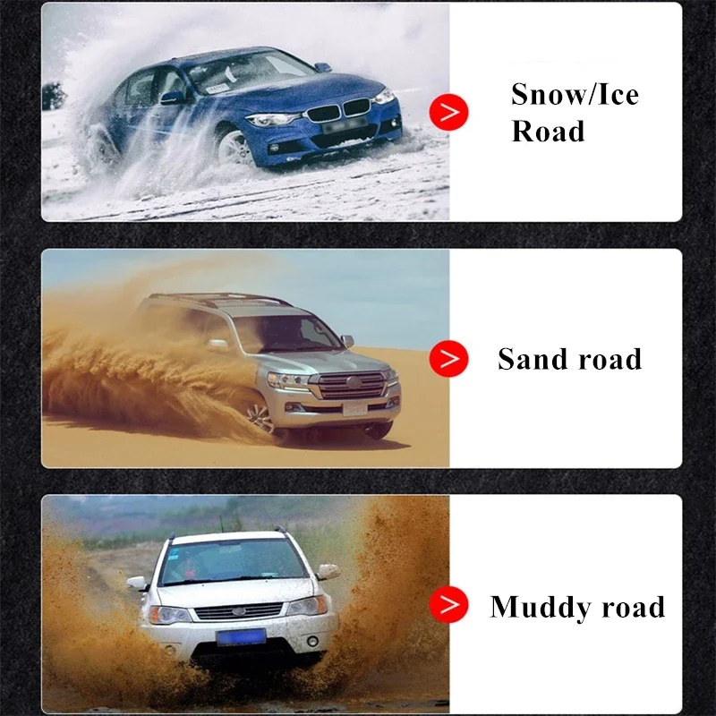 Universal Steel Truck Car Wheels Tyre Tire Snow Chains Belt Winter Anti-skid Vehicles SUV Wheel Chain Mud Road Safe Safety