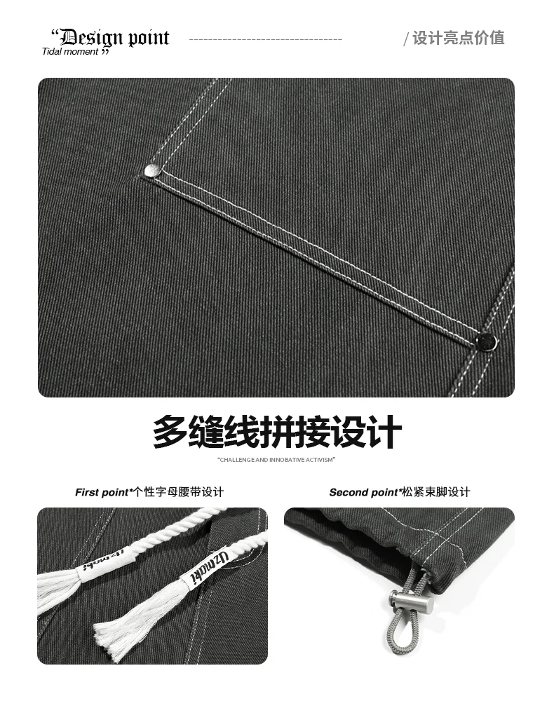 Description Picture 5 of itemYOA Spring/Summer Workwear Floor Mopping Jeans