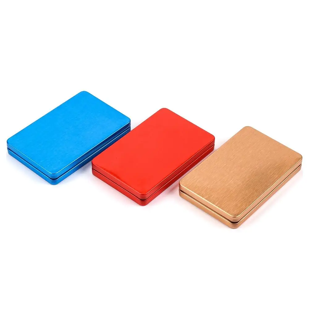 Rechteck Matte Gebürstet Weißblech Box Leere Eisen Box Make-Up-Tool Lagerung Zinn Box Hand Konto Sticker Cases Kleinigkeiten Organizer – Detail 6