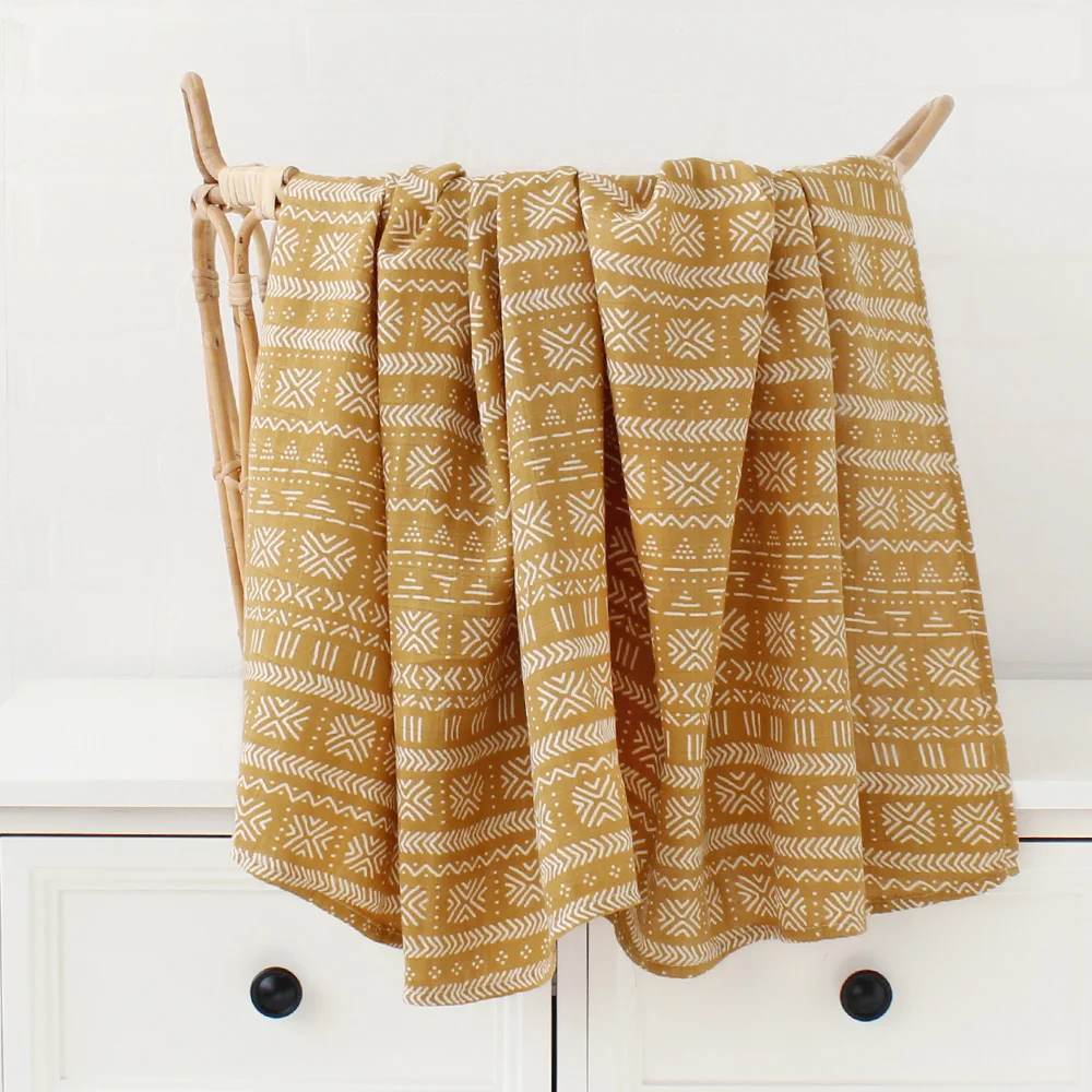 Brilliant Bambino Baby Swaddle Blankets 2-Pack - Muslin Bamboo Blend Receiving Blankets 47x47" - View #4