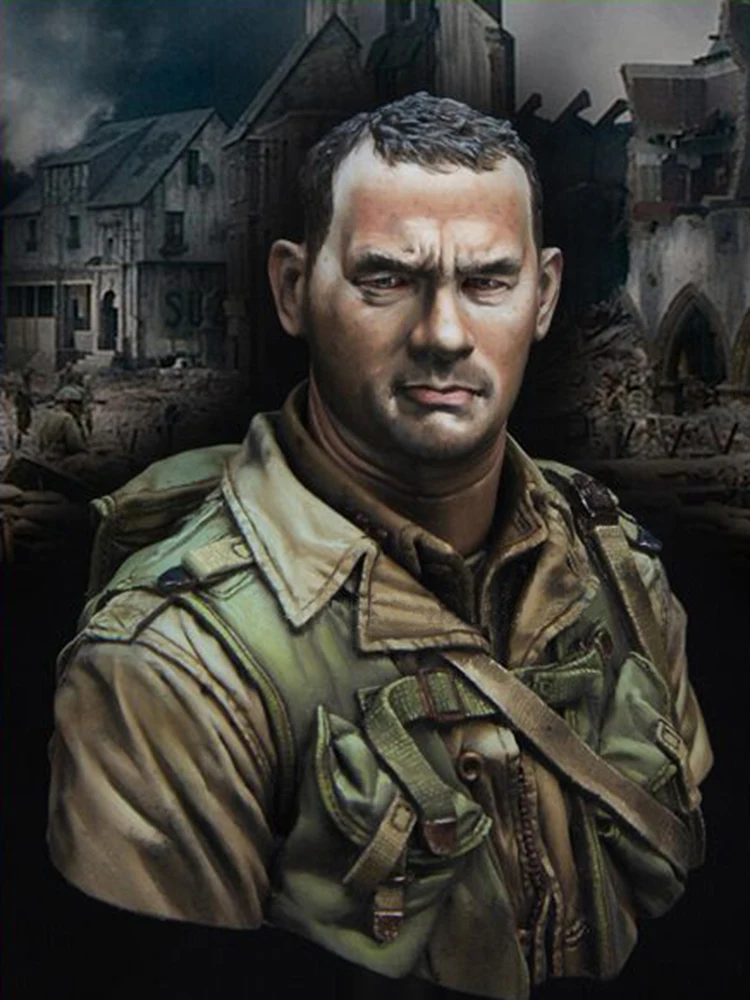 Skala Modelle 1/10 Skala Saving Private Ryan Kapitän John Miller Harz Büste Modell Kit