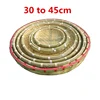 hand made bamboo basket drain weave sieve fruit tray groceries baskets round Unbreakable natural gift basket storage gift basket 1