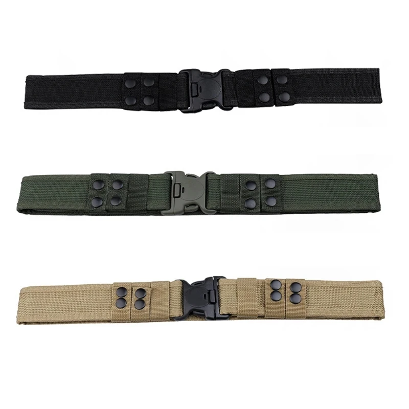 1pc Men's Belt Outdoor Tactical Belt Oxford Cloth Belt Mountaineering Belt Nylon Wide Waist Belt Work Belt Neutral Belts 2024New
