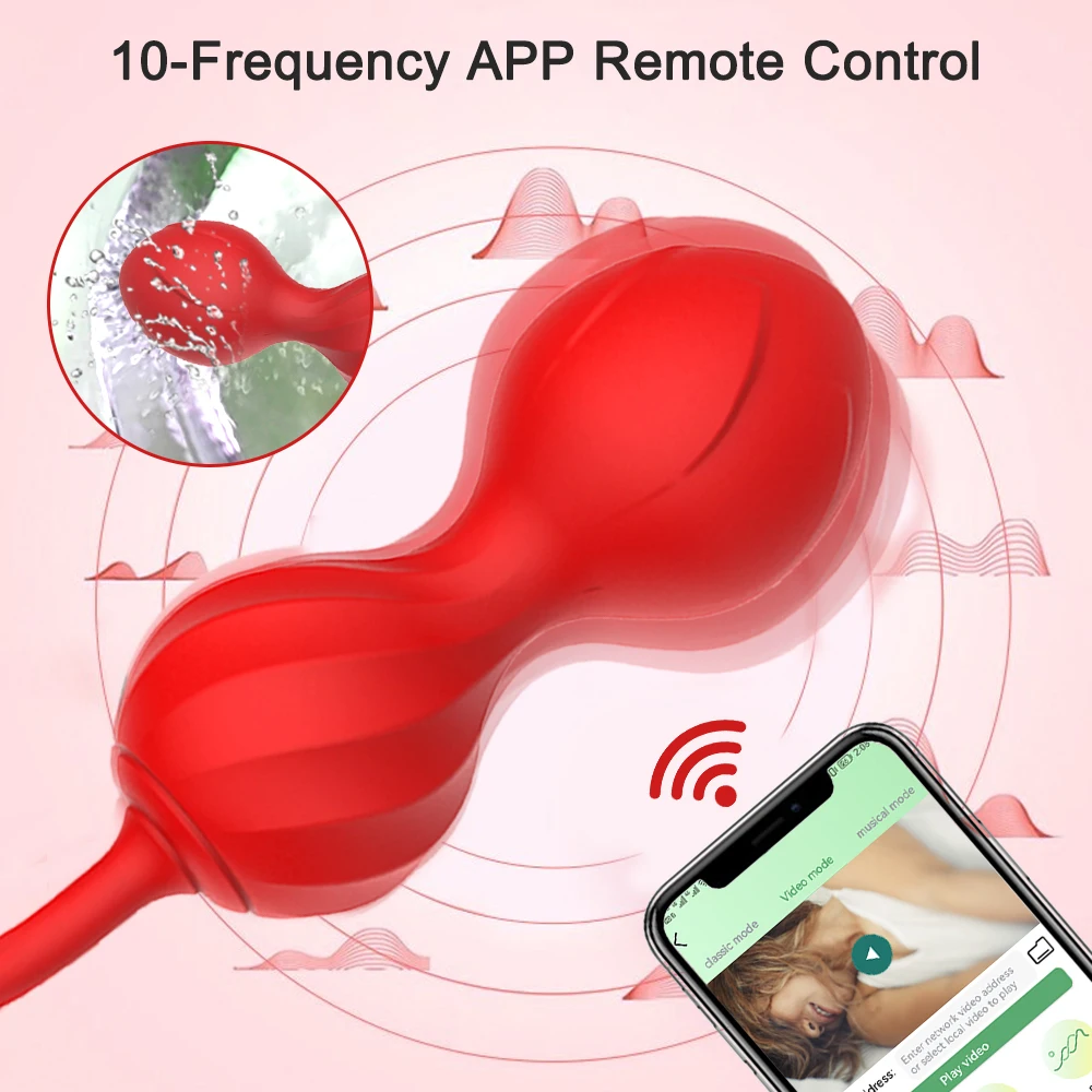 Kegel Balls Wireless App Vagina Balls Vibrator For Women Muscle Trainer