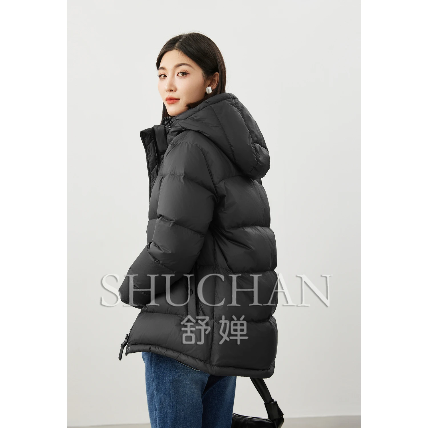 Рисунок 5 - Shuchan casaco feminino 90% белый