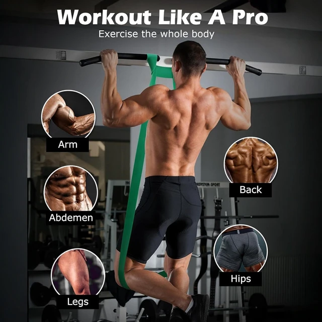 5~230lbs Fitness Resistance Band Boxing Agility Training Workout Gym Equipment Yoga Pilates Accessories Rubber Band Home Gym 2