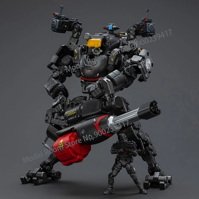 Joytoy Scala 1/25 Mecha New God Of War 86-Ii Assault Black Model Con Mini Soldier Action Figure Per Fans Collection Gift
