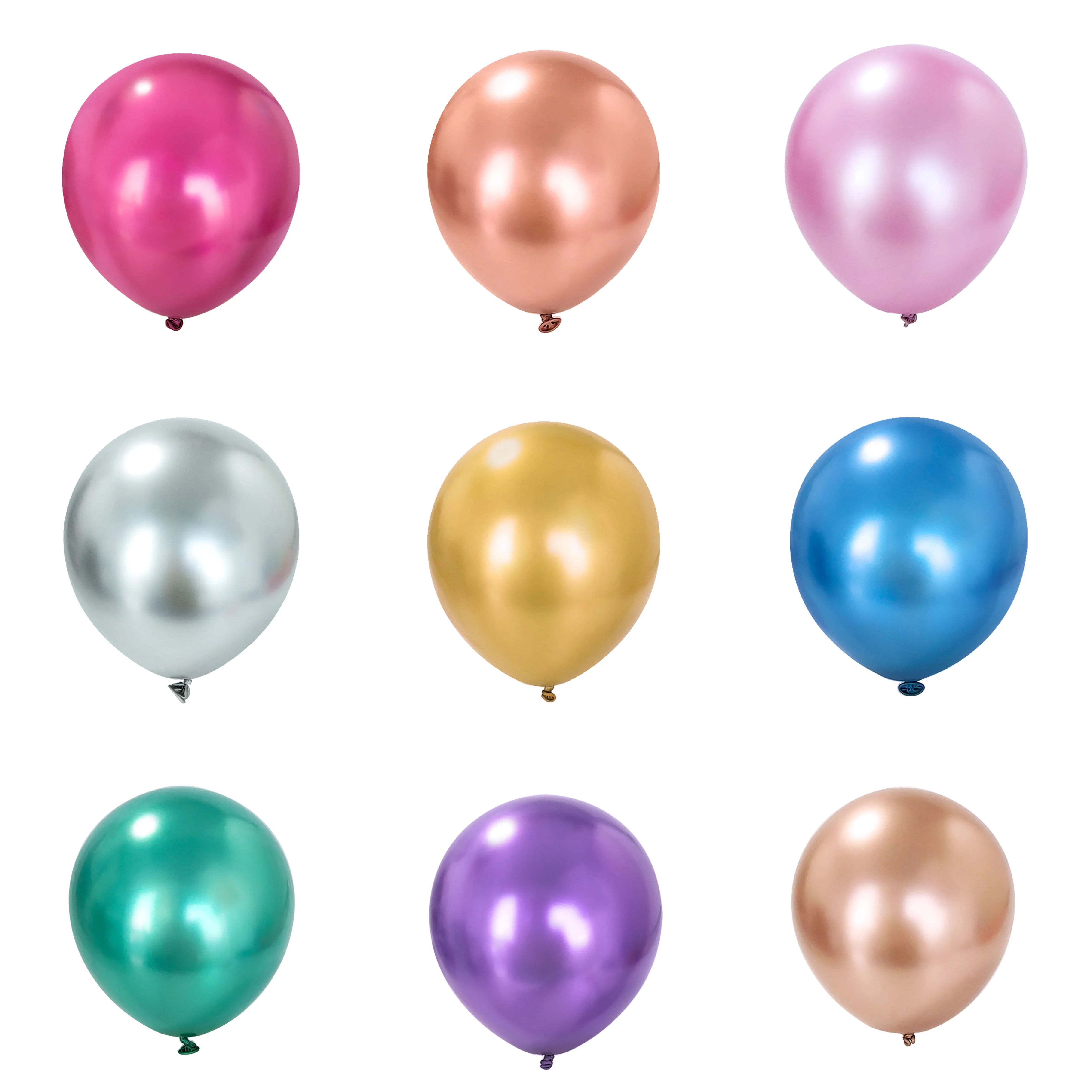 10- 100 pieces metal balloon Gold Silver Chrome Ballon Wedding Decoration white black Macaron Birthday Party Supplies 10 12 inch - Image 4