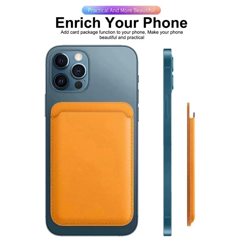 Magnetic Clear PU Wallet Card Holder with Magnet Slots