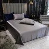 1pc Rayon Flat bed sheet Solid Color Simulated Silk BedSheet High Quality Gold Fitted Sheet Home Textile (without pillowcase) 5