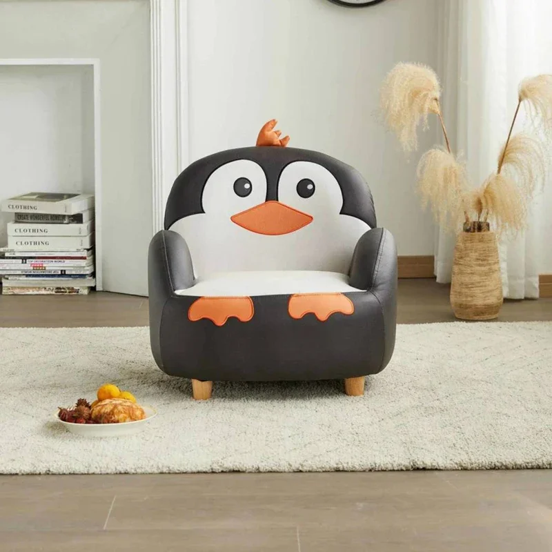 Home Furniture Children Sofa Kids Chair Couch Kawaii Cartoon Solid Wood Kids Stool Modern Style