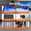 VEVOR Commercial Ice Maker Ice Maker Machine Freestanding Cabinet Ice Maker LED Digital Display, for Bar Home Restaurant 6