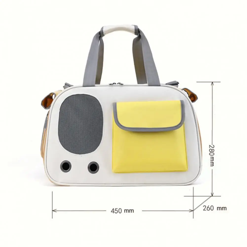 Mesh Windows Pet Bag Lightweight Pet Carrier Bag for Dogs Cats Foldable Travel Carrying with Breathable Design for Puppies