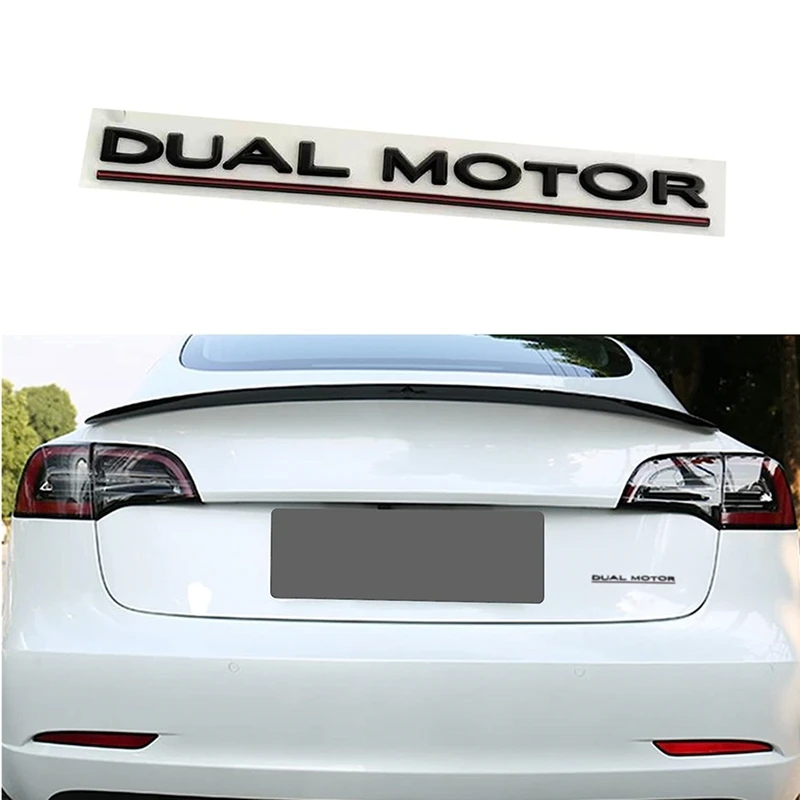 Per Tesla Model 3 Y X S Dual Motor Emblem - 3D Dual Motor Badge Sticker Decor Performance Badge Sostituzione