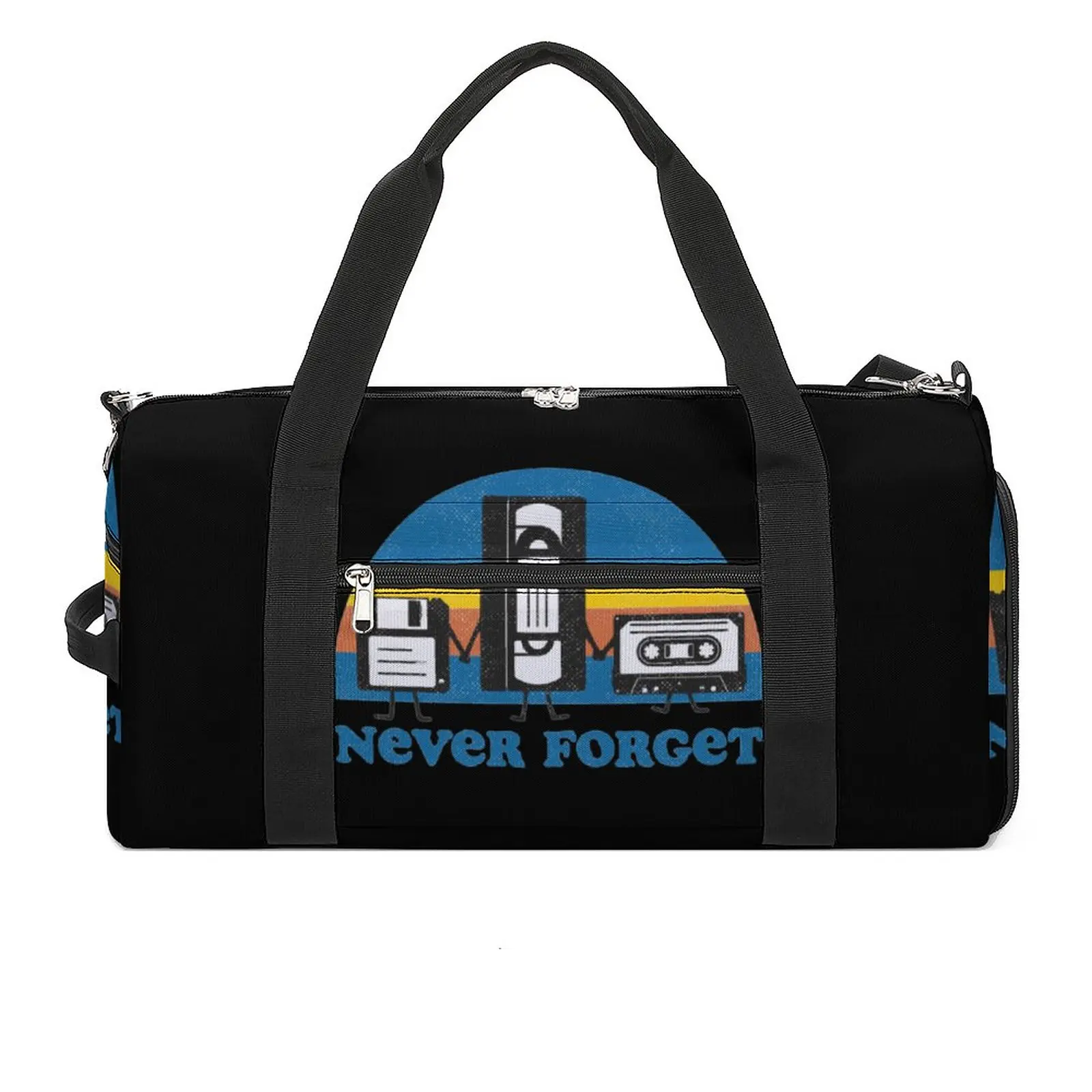 

Never Forget Gym Bag Sarcastic Graphic Music Outdoor Sports Bags Gym Accessories Training Handbag Graphic Fitness Bag For Men