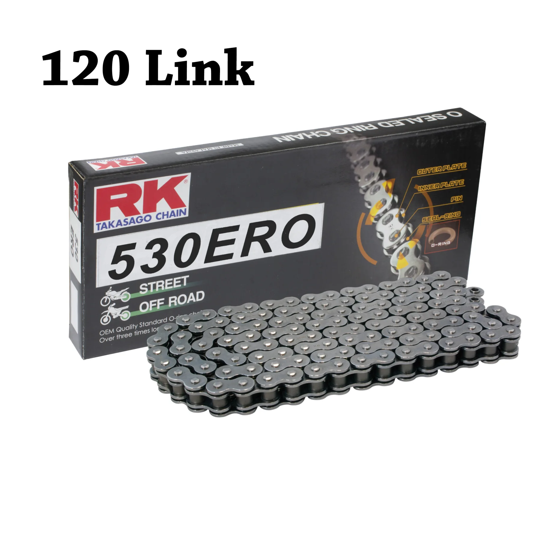 O-Ring Catena Moto Rk 530 Ero 120 L Per Husqvarna 50-85-125-250-350-400-650-900 Ee/Cr/Sm/Tc/Smr/Sms/Te/Tx/Wr/Wre/Fc/Fe/Tr