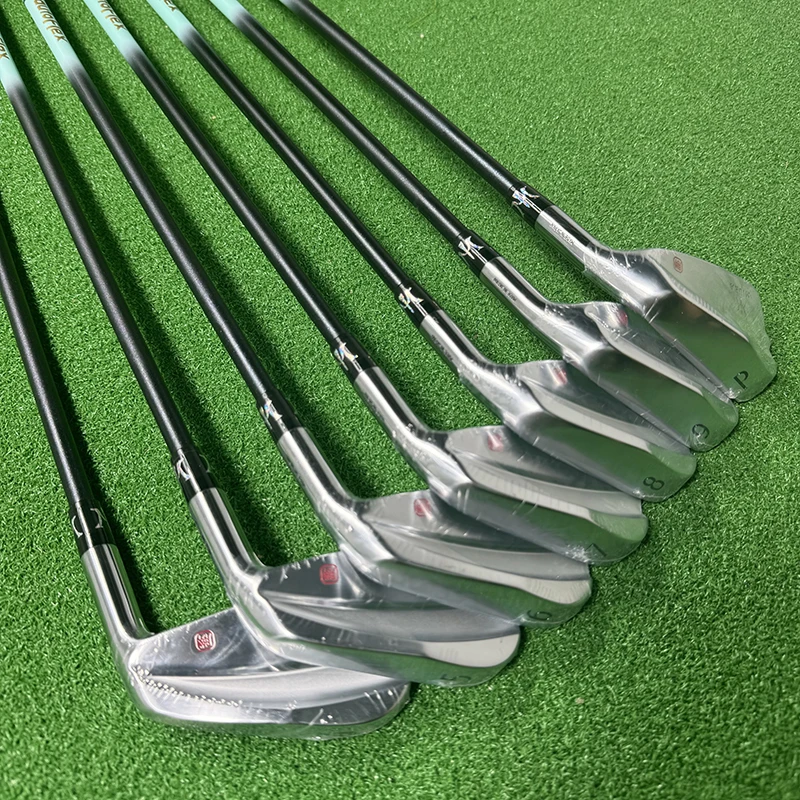 Golf Club KM700 Iron Set, 4 P, S20C Soft Carbon Steel Forged Head, Graphite or Steel Shaft, 7Pcs