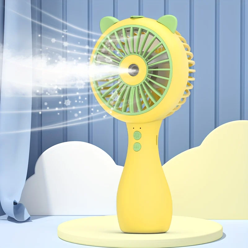 Handheld Fog Fan, Small Rechargeable Personal Cooling Fan with Portable Fog Water Function, Suitable for Indoor Travel Use 2