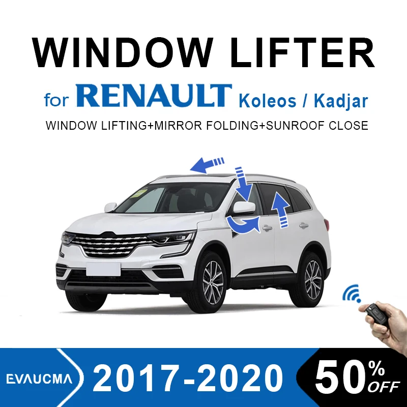 window close Lift rearview folding closeing for RENAULT Koleos Kadjar
