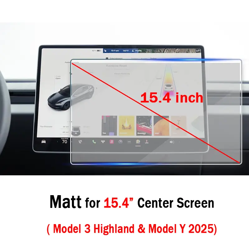 Screen Protective Tempered Glass Film for Tesla Model 3 Highland 2024 Model Y Juniper 2025 Rear Center Control Screen - Image 15