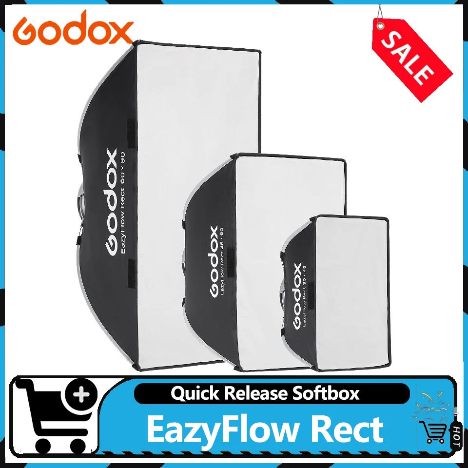 고독스 이지플로우 시리즈 직사각형 접이식 퀵세팅 소프트박스 (사진 스튜디오용..