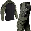 Outdoor Camo Tactical Uniform Hunting Shirts Wear Resistant Suit Hiking Training Sets Ghillie Suits CP Combat Pants Men Clothing 6