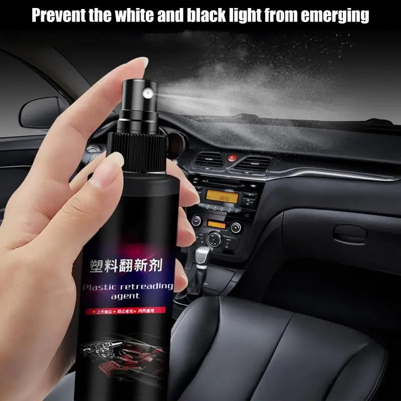 

Car Trim Restorer 100ml Ceramic Plastics Restorer For Cars Highly Concentrated Plastics Restorer Resists Water UV Rays Dirt